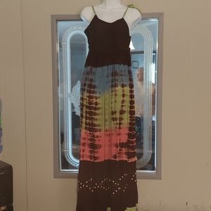 Boho Tie Dye long Dress